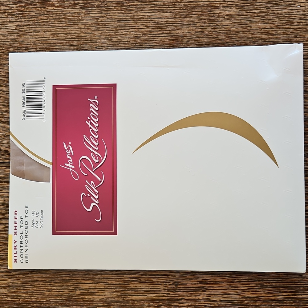 Hanes Silk Reflections Silky Sheer Hosiery, Soft Taupe Color, Size C/D